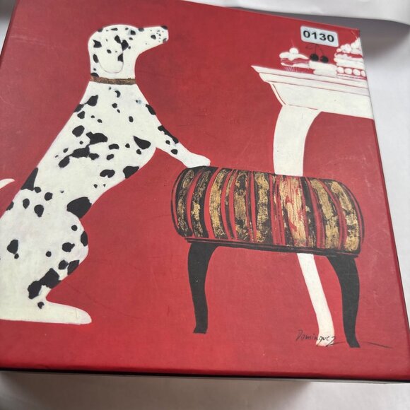 Dog-Themed Gift Set With Charm Bracelet Canvas Zipper Pouch & Decorative Box - Picture 6 of 7